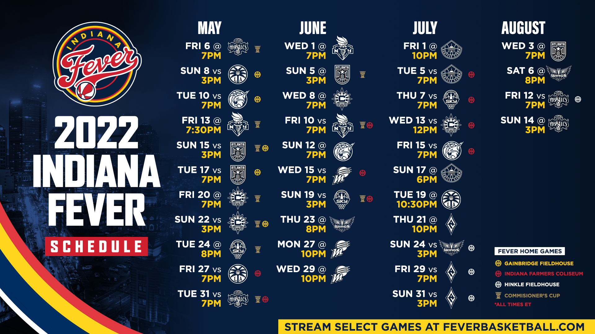 Indiana Fever Schedule 2022 Takeaways From The 2022 Indiana Fever Schedule - The Next